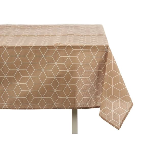 Bordduk Kinvara CUBIC-26195-3 Hvit Beige Tynn duk