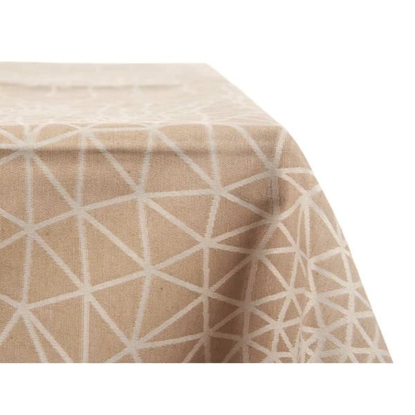 Bordduk Kinvara Hvit Beige Jacquard