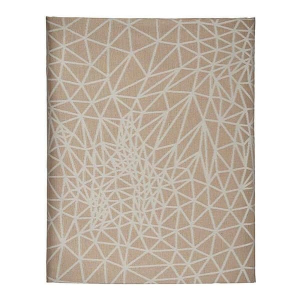 Bordduk Kinvara Hvit Beige Jacquard