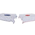Miniatyrbilde 4 av 4: Bordduksett DKD Home Decor Blå Hvit Rød 150 x 150 x 0,5 cm (2 enheter)