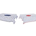 Miniatyrbilde 4 av 4: Bordduksett DKD Home Decor 150 x 250 x 0,5 cm Rød Blå Hvit (2 enheter)