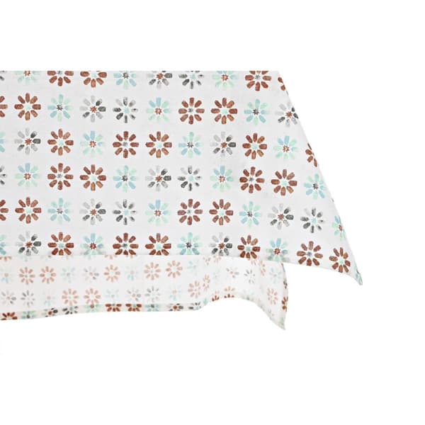 Duk og servietter DKD Home Decor 9 Deler 2 enheter 150 x 250 x 0,5 cm Grå Himmelblå