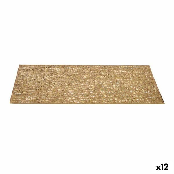 Bordmatte Kinvara AR2103276 Gyllen Plast 45 x 0,01 x 30 cm (12 enheter)