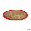 Miniatyrbilde 1 av 3: Bordmatte Naturell Rød 35 x 1 x 35 cm (48 enheter)