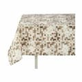 Miniatyrbilde 2 av 3: Bordduk Kinvara CUADROS-B Beige Tynn duk 140 x 180 cm Antiflekker Rammer (6 enheter)