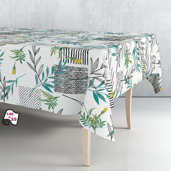 Dukrull Exma Mix Oljeduk Hvit 140 cm x 25 m