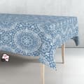Miniatyrbilde 2 av 2: Dukrull Exma Oljeduk Blå Mandala 140 cm x 25 m