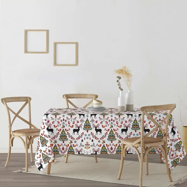 Antiflekk-harpiksduk Belum Merry Christmas Flerfarget 250 x 150 cm