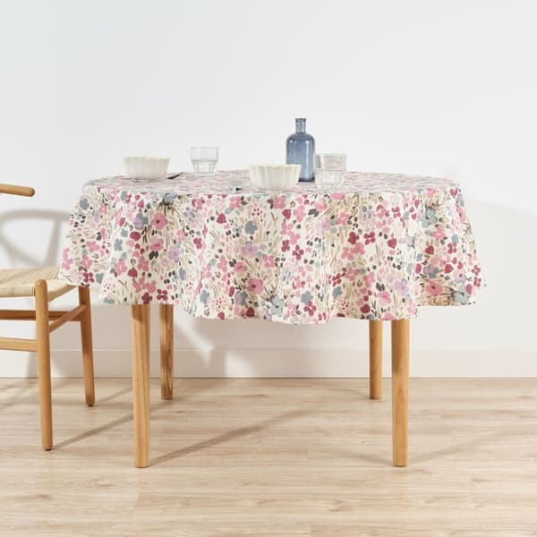 Antiflekk-duk Belum 0120-52 Flerfarget Ø 180 cm Kukat