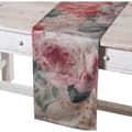 Miniatyrbilde 2 av 3: Bordløper Alexandra House Living Rosa Tekstil 180 x 30 cm Fløyel Blomster