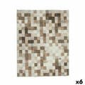 Pikkukuva 1 / 3: Pöytäliina Kinvara CUADROS-B Beige Paksu canvas 140 x 180 cm Tahroja estävä Kehykset (6 osaa)