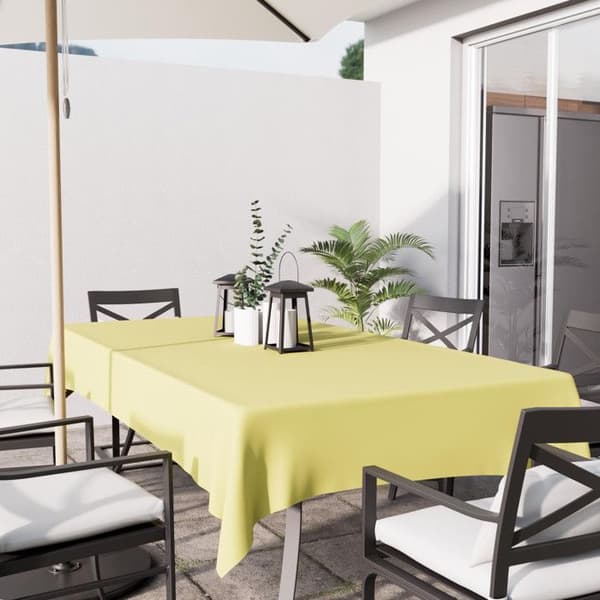 Rektangulär duk mot fläckar 140x240 cm ALIX limegrön, av Soleil d'Ocre