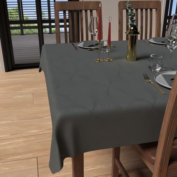 Rektangulär duk mot fläckar 150x250 cm LYXGrå, av Soleil d'Ocre