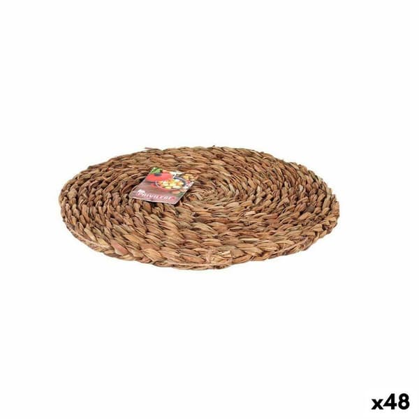 Bordsunderlägg Privilege Brun Ø 25 cm vide (48 antal)
