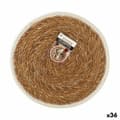 Miniatyrbild 1 av 2: Bordsunderlägg Privilege Havsalger Brun Med list Ø 25 cm (36 antal)