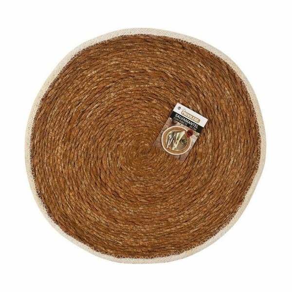 Bordmatte Privilege Marinealger Brun Med trim Ø 35 cm (36 Enheter)