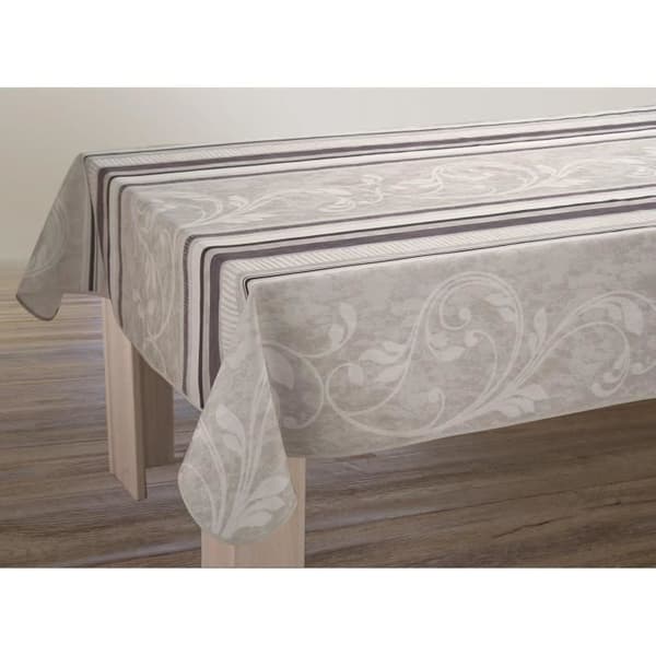Fläckbeständig duk - Arabesque - Rektangulär - Grå - 150 x 200 cm