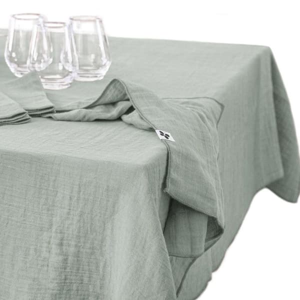 "Gaïa" duk 150 x 250 cm "Cotton Gauze" - Gaïa Eucalyptus