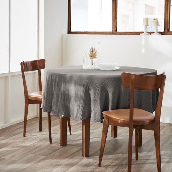 Bordsduk "Gaïa" red 180 cm "Cotton Gauze" - Gaïa Granit