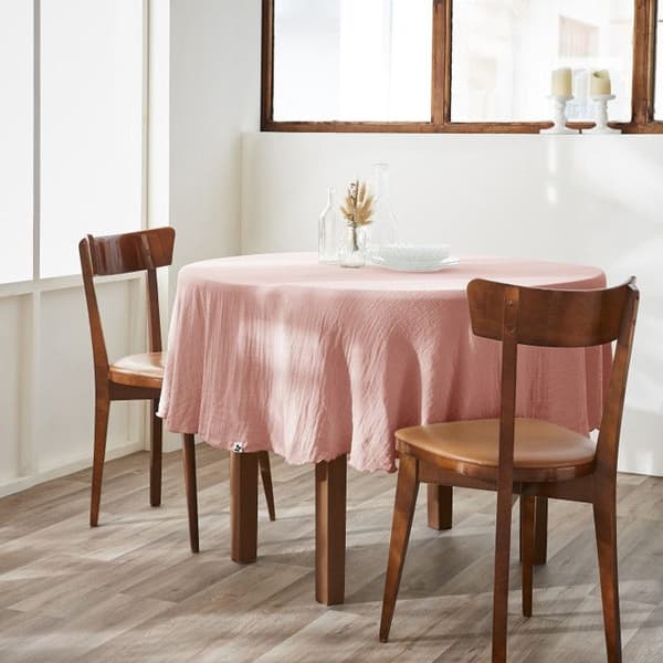 Bordsduk "Gaïa" red 180 cm "Cotton Gauze" - Gaïa Peach Pink