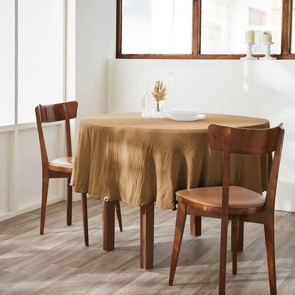 Bordsduk "Gaïa" red 180 cm "Cotton Gauze" - Gaïa Camel