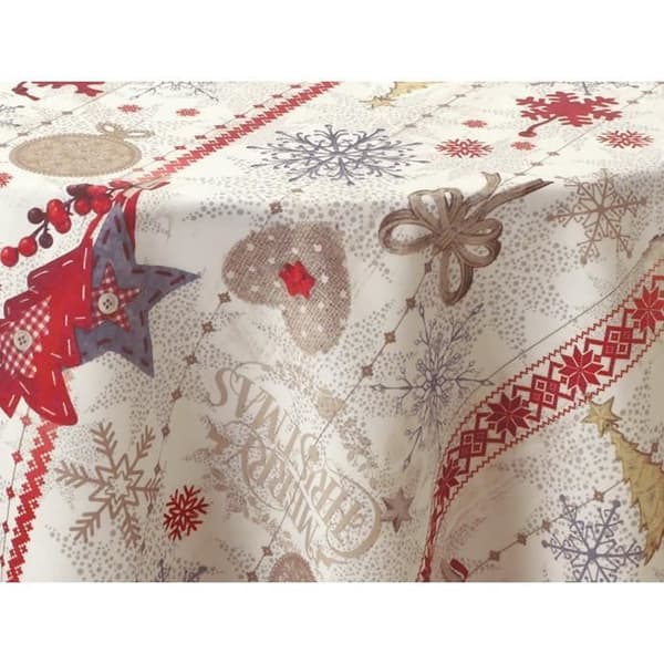 Merry Christmas Anti-Stain Duk - Rund 160 cm