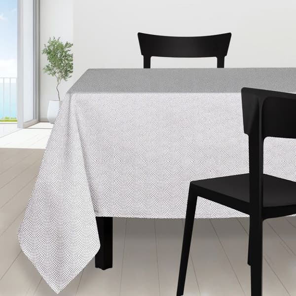 Rektangulär duk 140X300 cm vit PAON, av Soleil d'Ocre