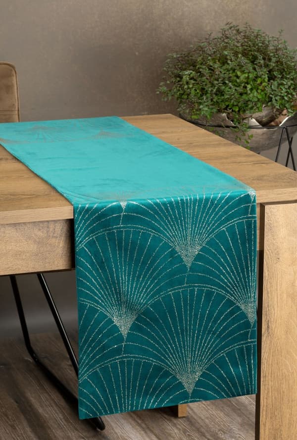 DUK BLINK 14 35 X 220 CM MÖRK TURKOS