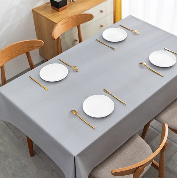 INF Elegant grå PVC dug vandtæt borddæksel