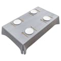 Miniatyrbillede 2 af 8: INF Elegant grå PVC dug vandtæt borddæksel