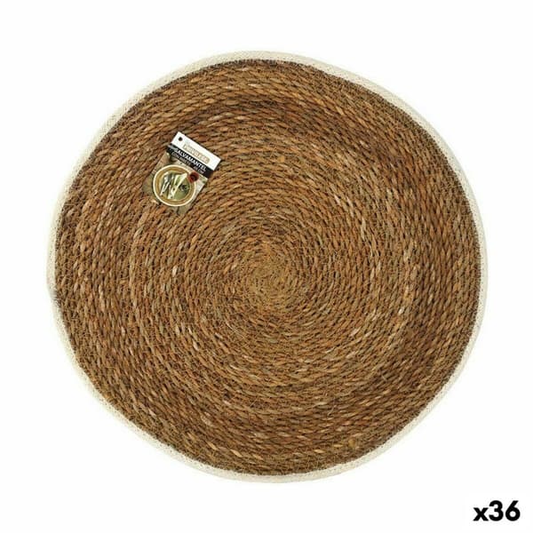 Bordmatte Privilege Marinealger Brun Med trim Ø 45 cm (36 Enheter)