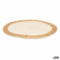 Miniatyrbild 1 av 4: Bordsunderlägg Kinvara TS23885-W Vit Bomull Havsalger 35 x 0,6 x 35 cm (24 antal)