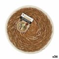 Miniatyrbild 1 av 2: Bordsunderlägg Privilege Havsalger Brun Med list Ø 20 cm (36 antal)