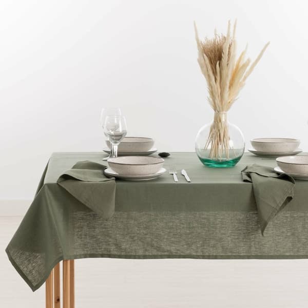 Bordsduk Belum Multicolour Armégrön 100 x 150 cm