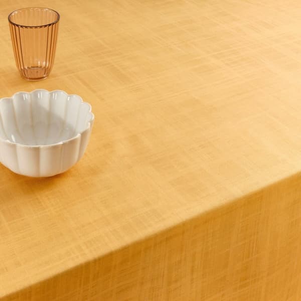Fläckresistent bordsduk i harts Belum Liso Senap 150 x 150 cm
