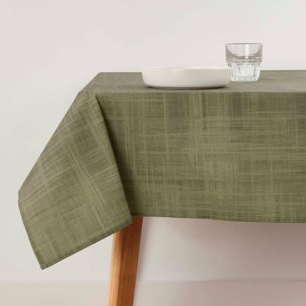 Tahroja estävä pöytäliina Belum Liso Oliivi 300 x 150 cm