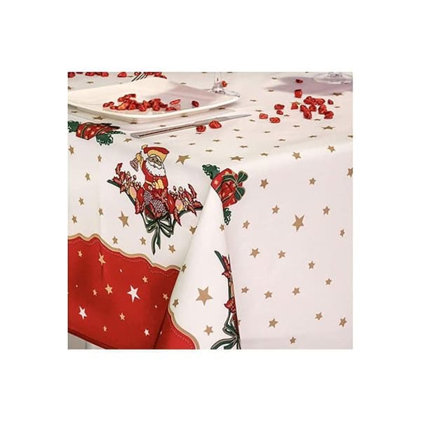 Julduk - Jultomte - 150x300cm - Fläckavvisande - Röd - Rund eller Rektangulär
