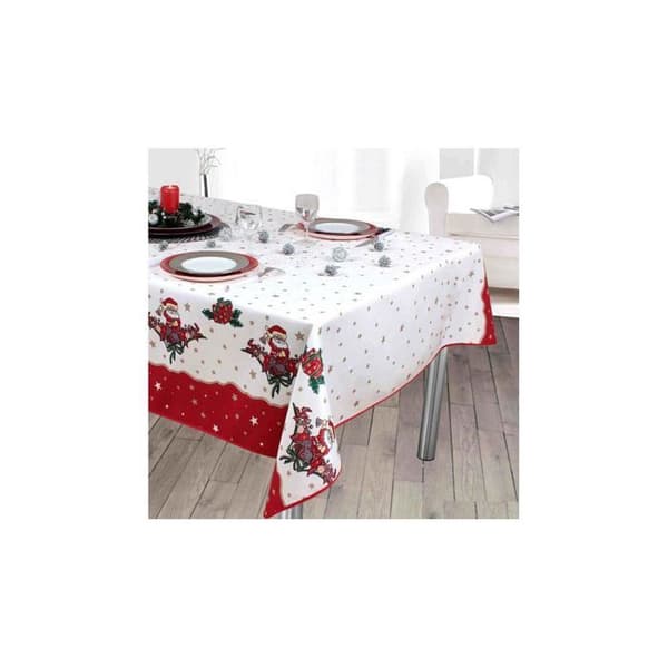 Julduk - Jultomte - 150x300cm - Fläckavvisande - Röd - Rund eller Rektangulär
