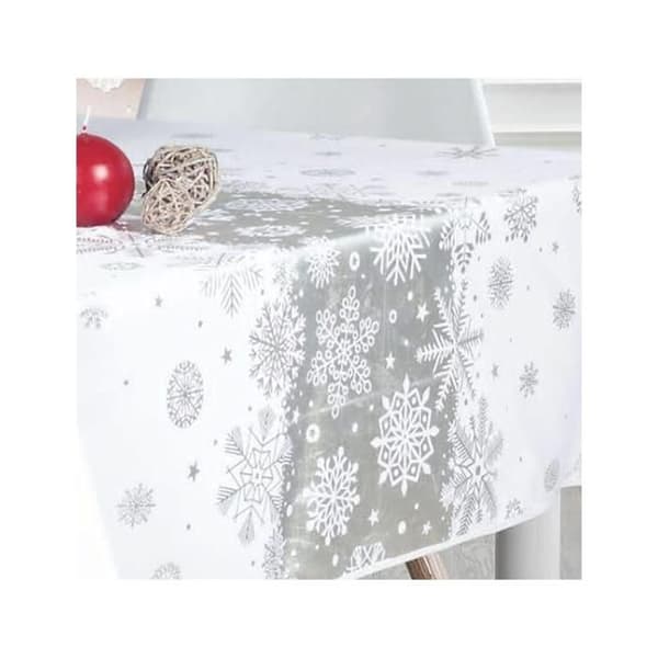 Julduk - Snö Julduk - Rekttangulär - 150x240cm - Fläckavvisande - Maskintvättbar