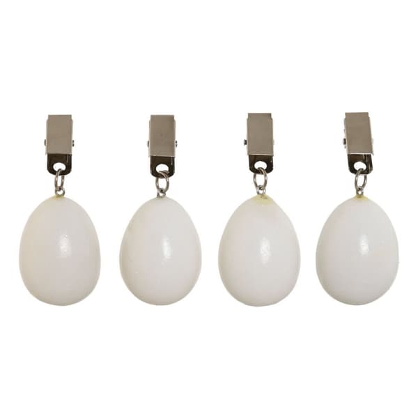 Dukklips Home ESPRIT Hvit 3,5 x 3,5 x 5,5 cm
