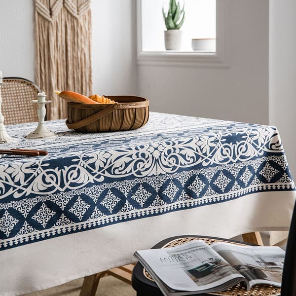 INF Vintage Blomstrete Bomullslinduk til Rektangulære Bord