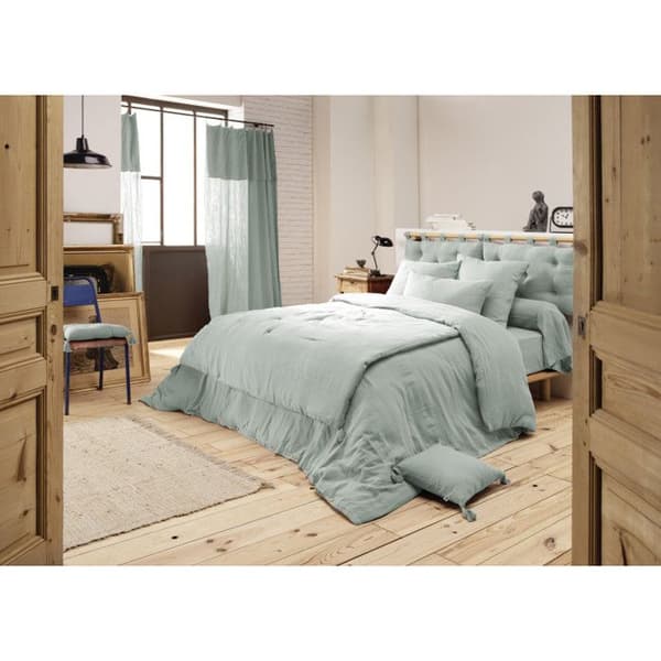 Quilt eller gavel "Gaïa" alla storlekar "Cotton Gauze" - Gaïa Eucalyptus - 150 x 150 cm
