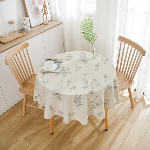 INF Botanisk skissduk - Rund 150 cm Grå