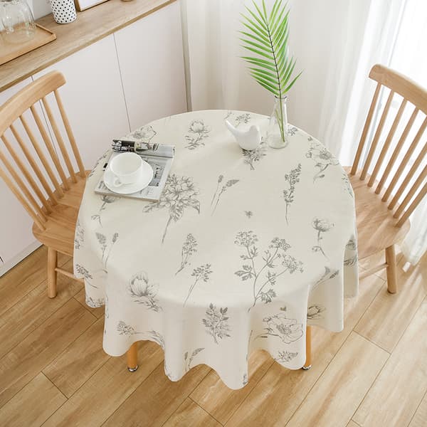 INF Duk med botanisk skisse - Rund 150 cm
