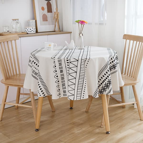 INF Duk med botanisk skisse - Rund 150 cm