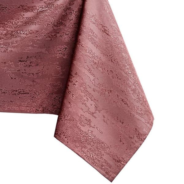 Ameliahome - TCLOTH/AH/VESTA/HMD/OLDROSE/60X60 - Bordsduk Lotuseffekt vattenavvisande Polyester Old Pink Vesta 60x60 cm