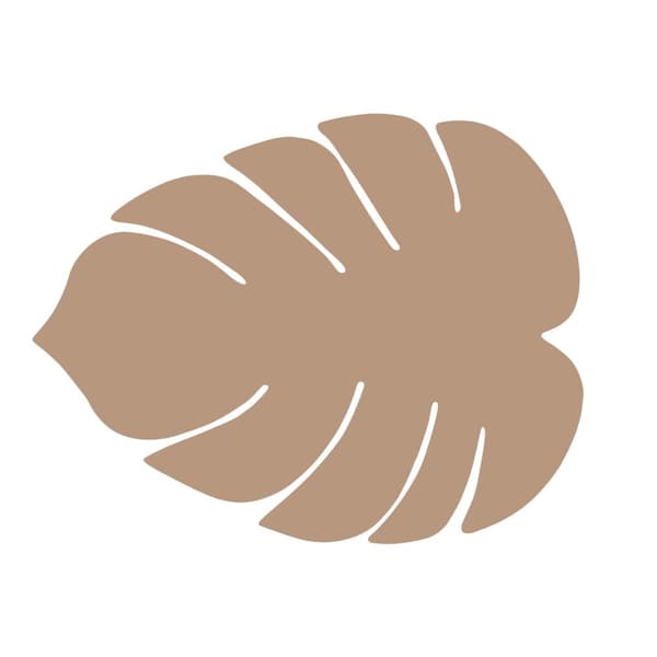 Bordsunderlägg Versa Beige Blad 35 x 44,5 cm