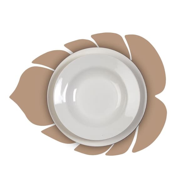 Bordsunderlägg Versa Beige Blad 35 x 44,5 cm