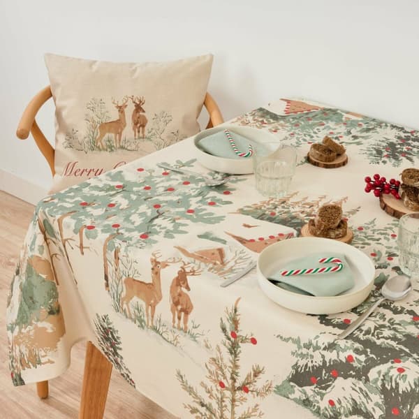 Antiflekk-duk Belum Christmas Deer Flerfarget