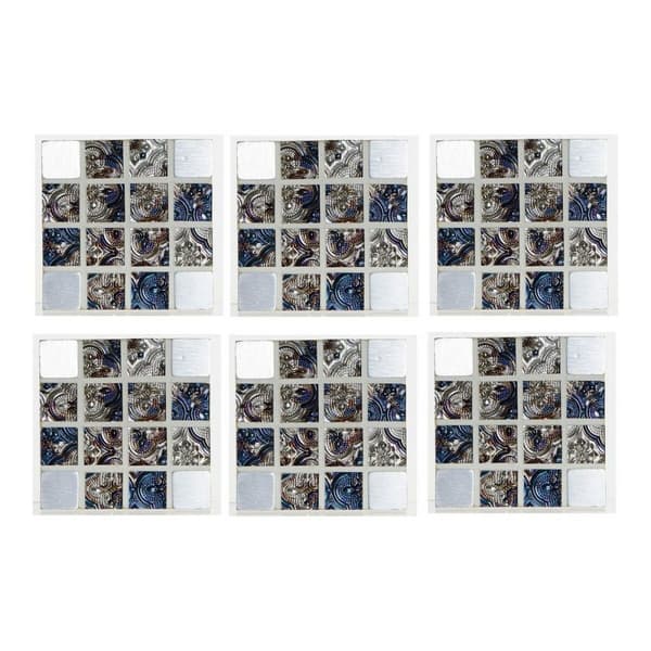 Underlägg DKD Home Decor Harts Trä MDF (6 pcs)